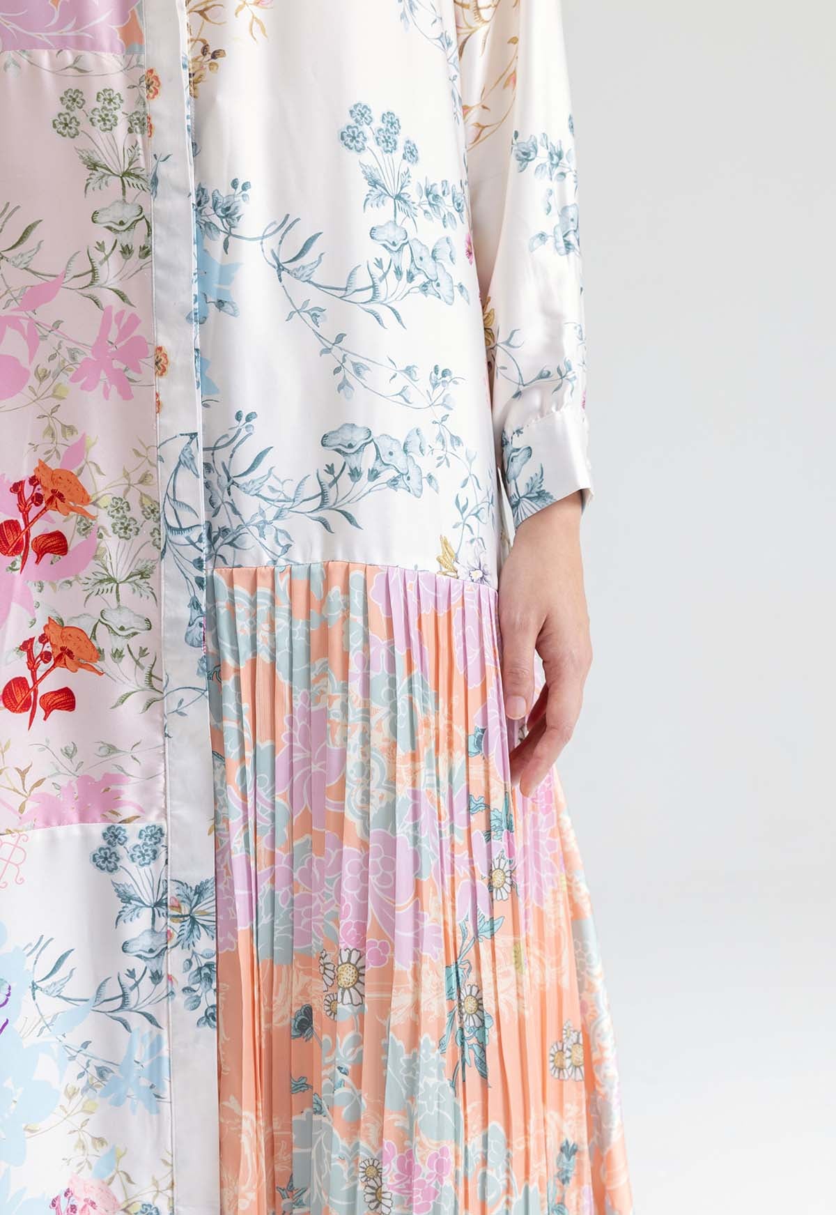 MORNING MYRTLE DRESS WITH PLEATS