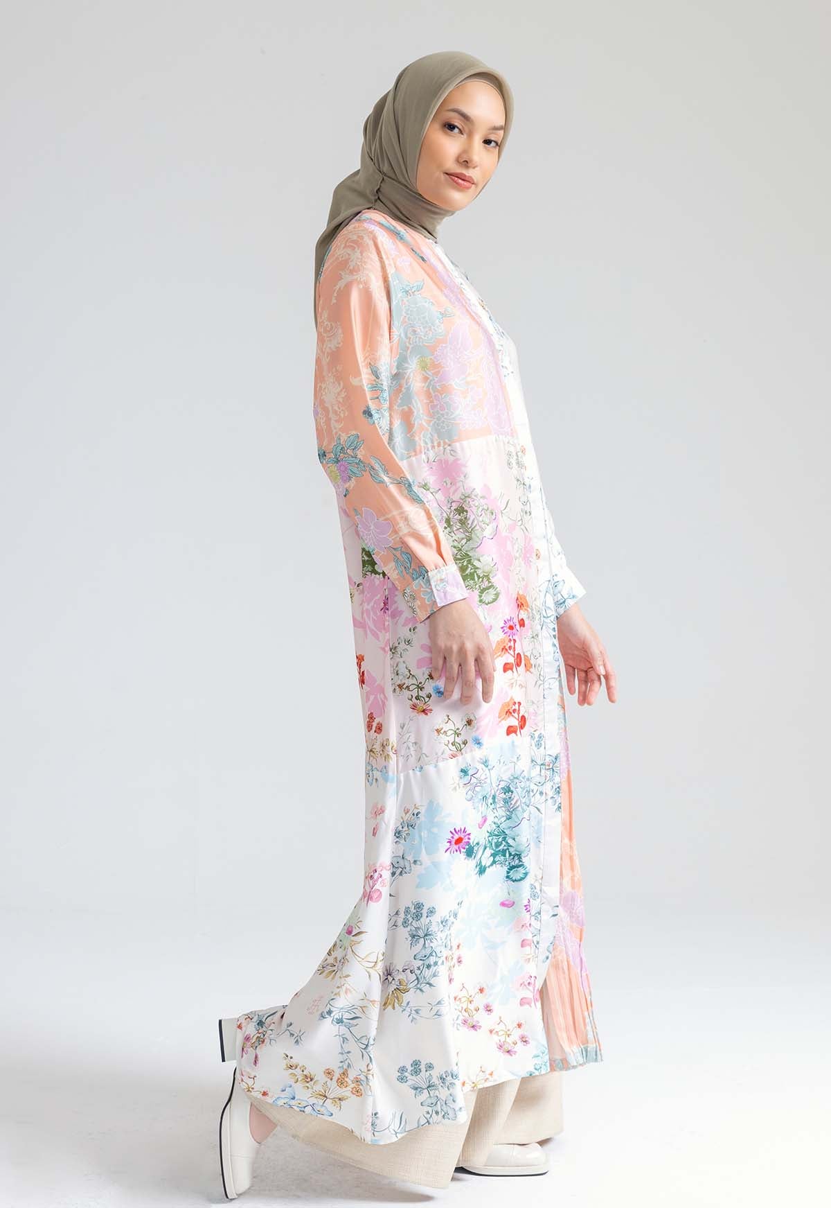 MORNING MYRTLE DRESS WITH PLEATS