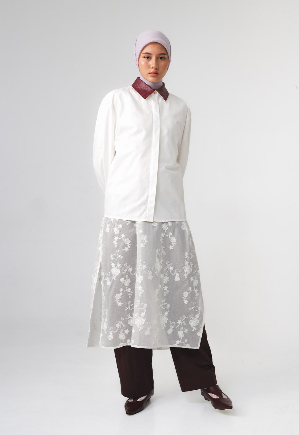 RAIA WOVEN COLLAR SHIRT