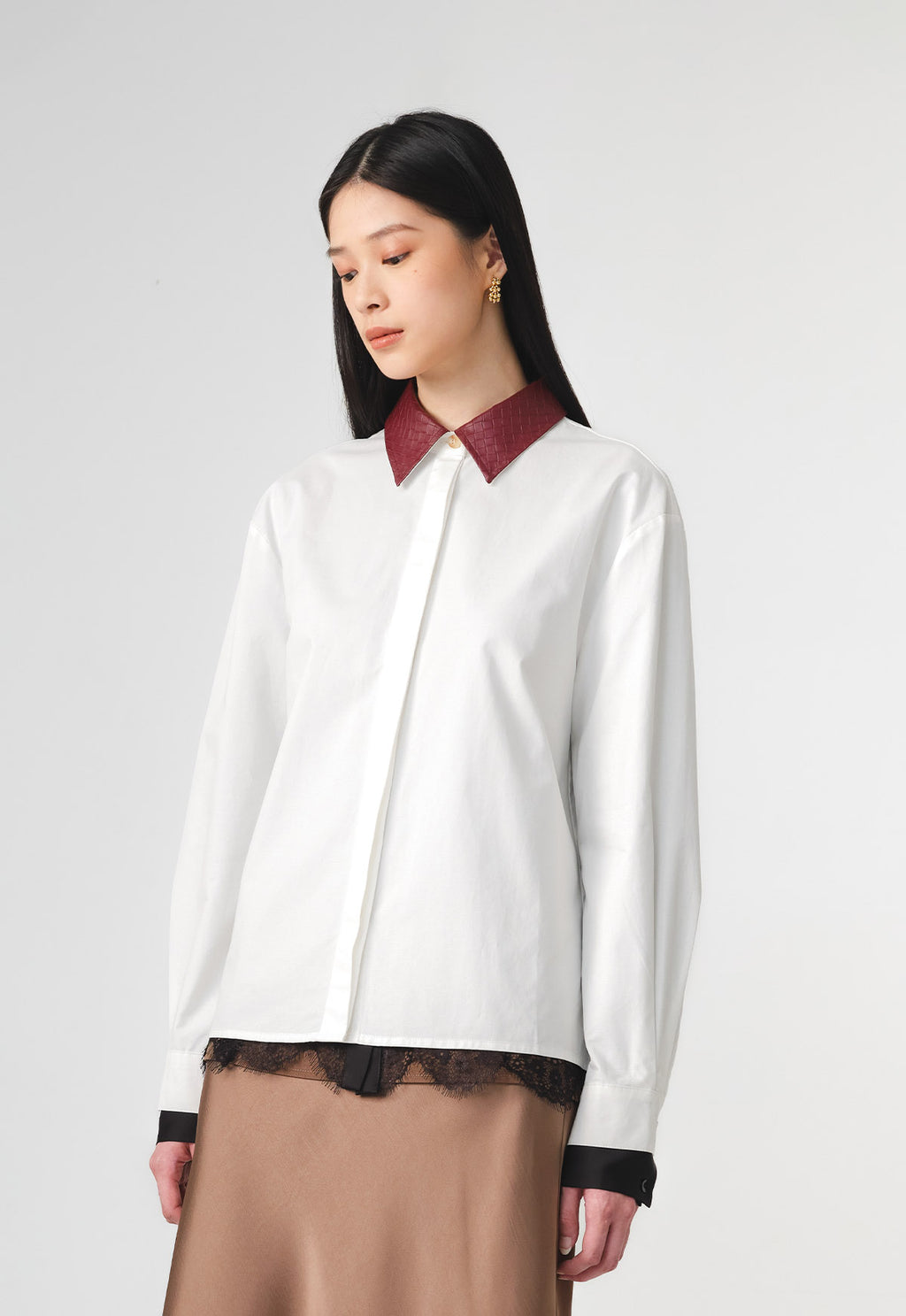 RAIA WOVEN COLLAR SHIRT