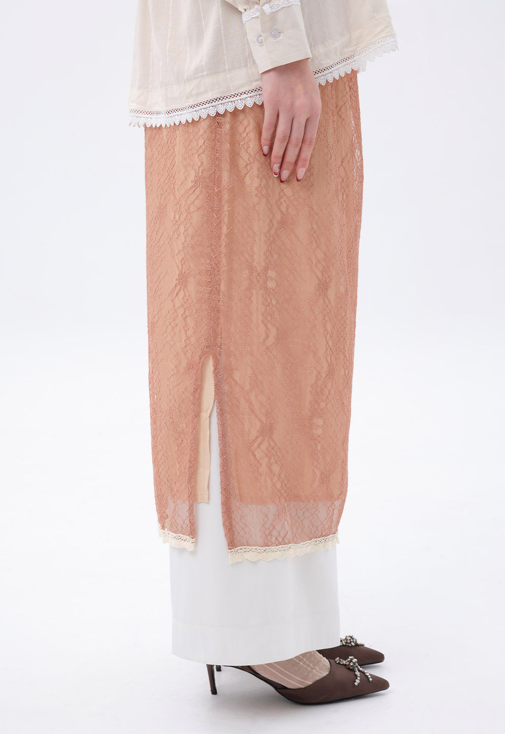 MATHIOLA LACE SKIRT