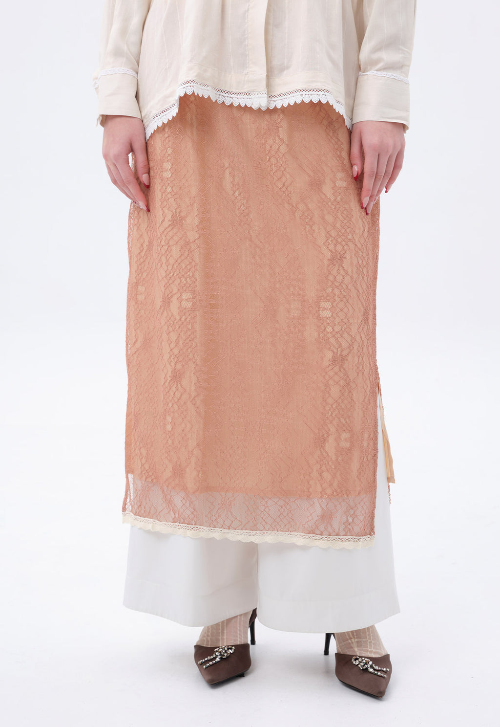MATHIOLA LACE SKIRT