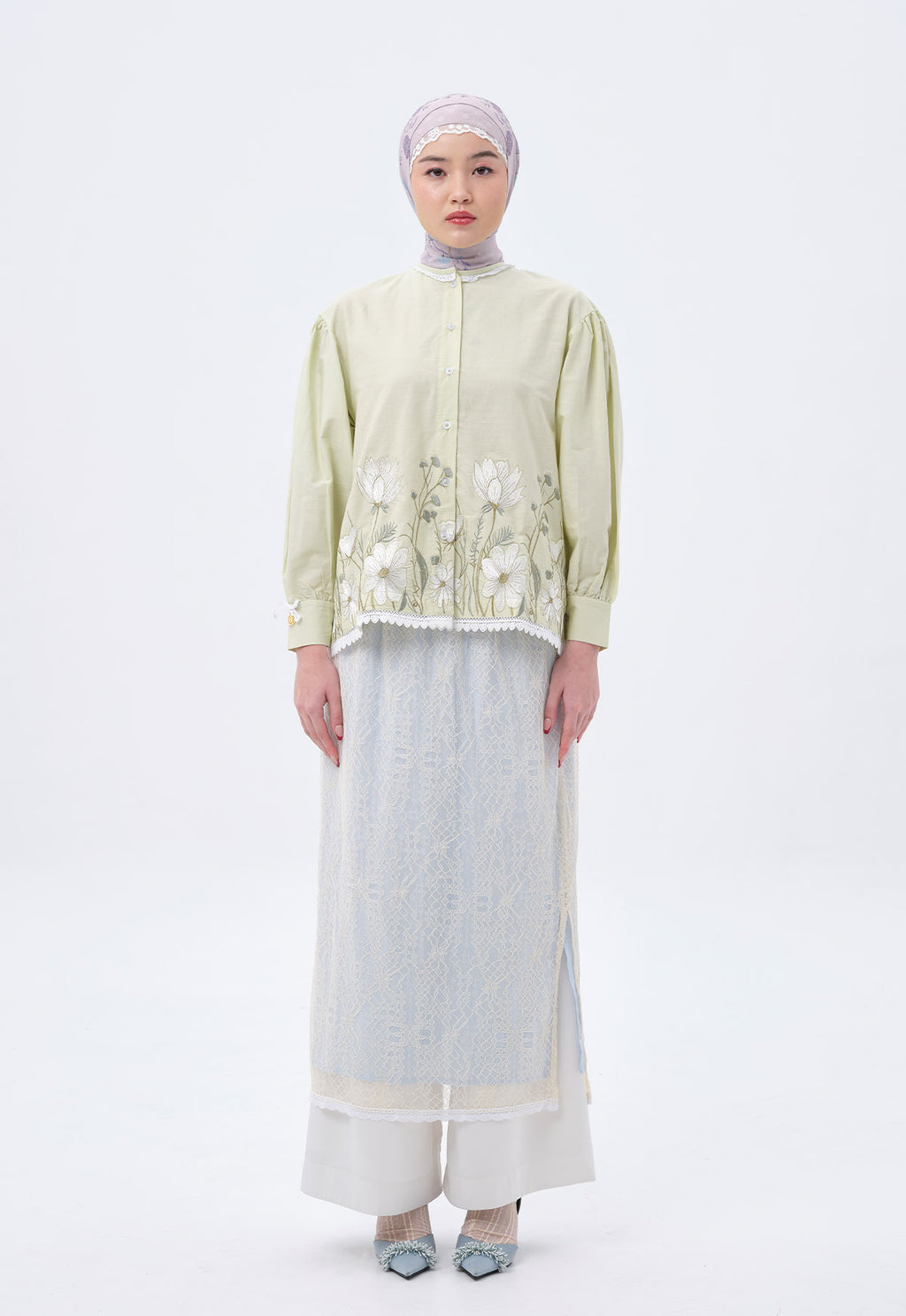MATHIOLA LACE SKIRT