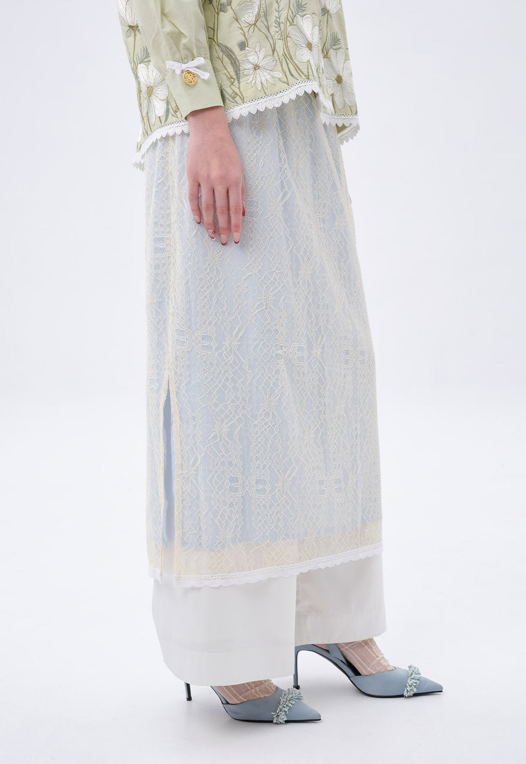 MATHIOLA LACE SKIRT