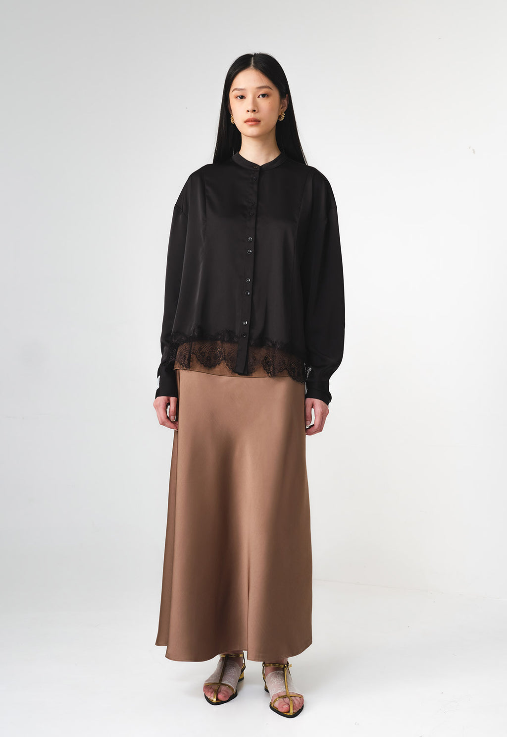 RUNA SILK LACE TOP