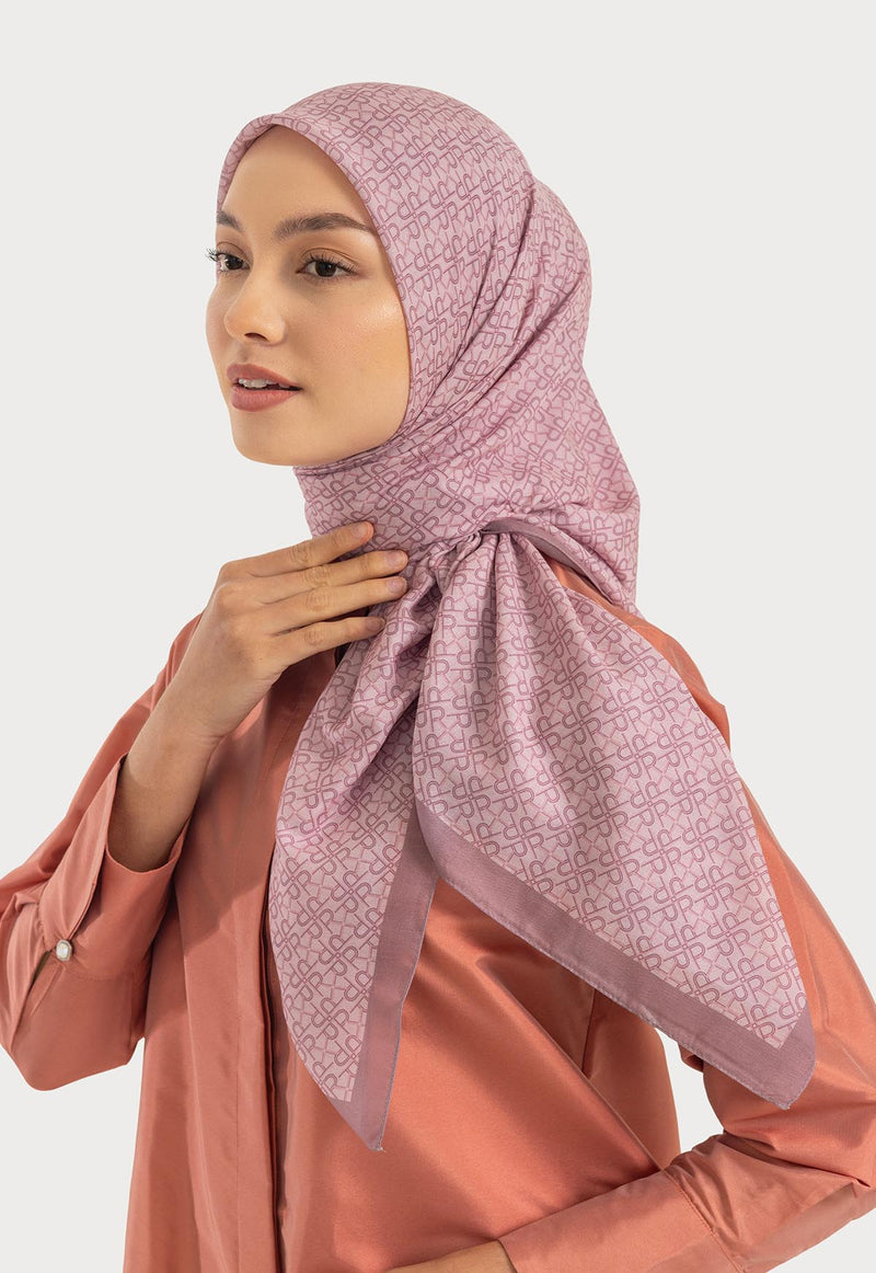 ZIYANA MONOGRAM SCARF