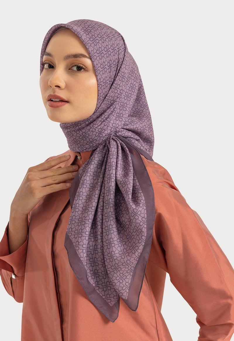 ZIYANA MONOGRAM SCARF