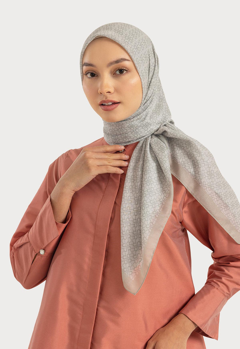 ZIYANA MONOGRAM SCARF