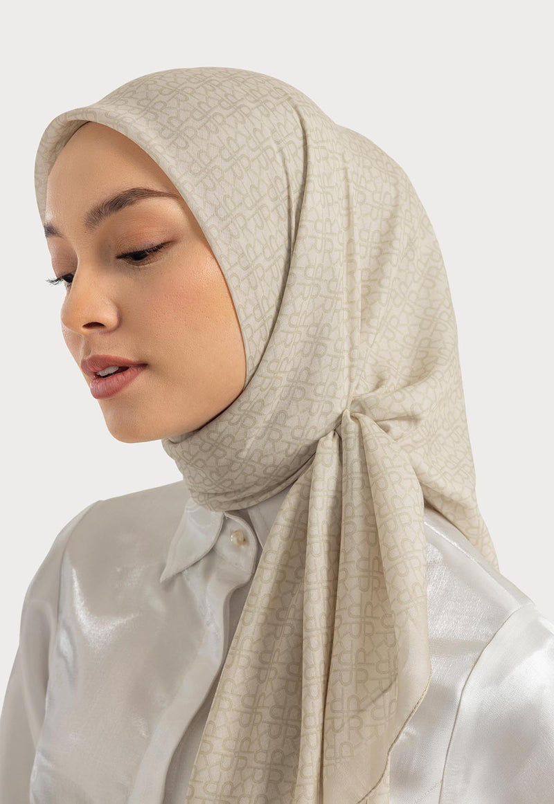 ZIYANA MONOGRAM SCARF