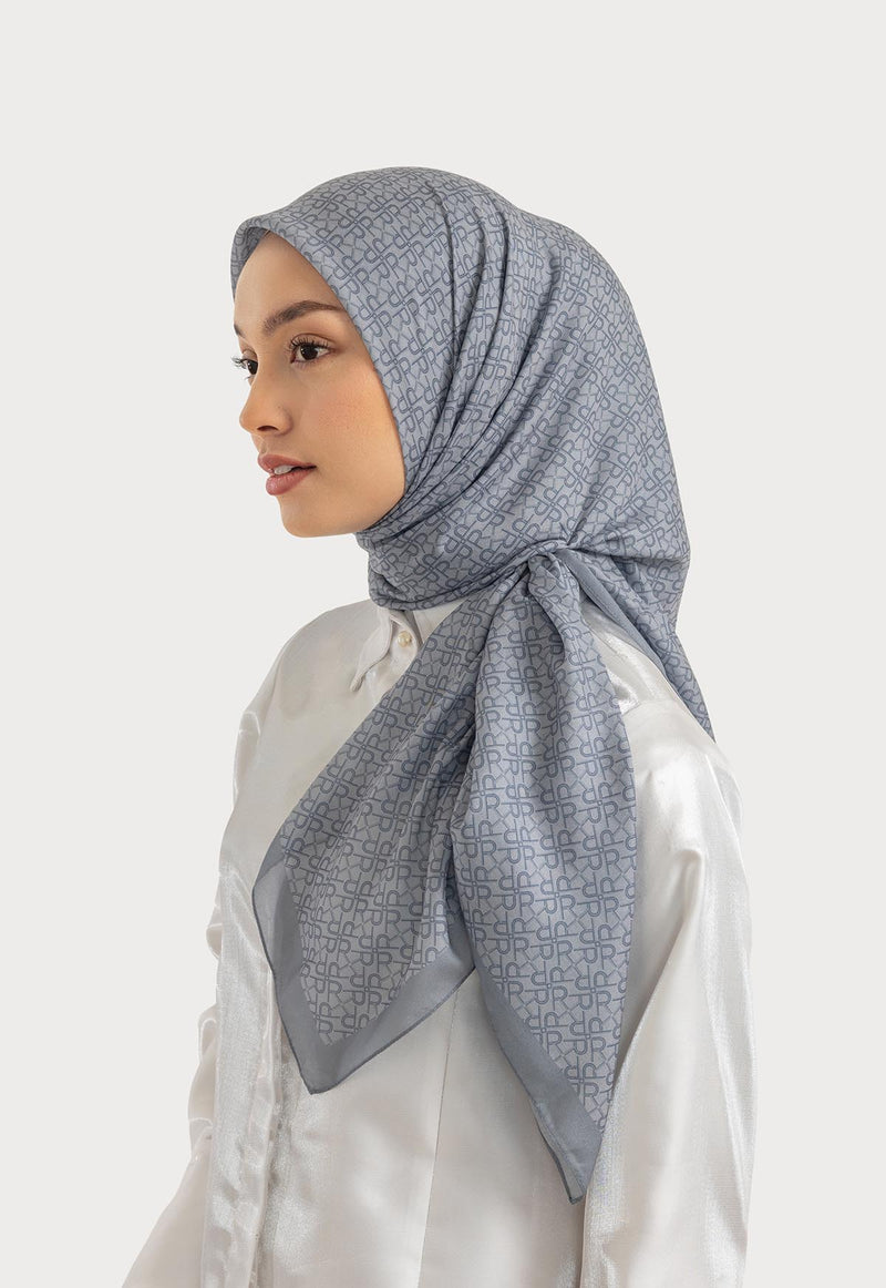 ZIYANA MONOGRAM SCARF