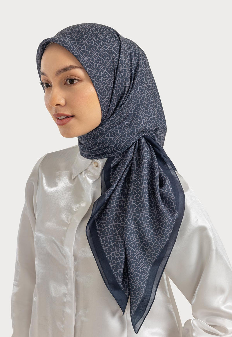 ZIYANA MONOGRAM SCARF