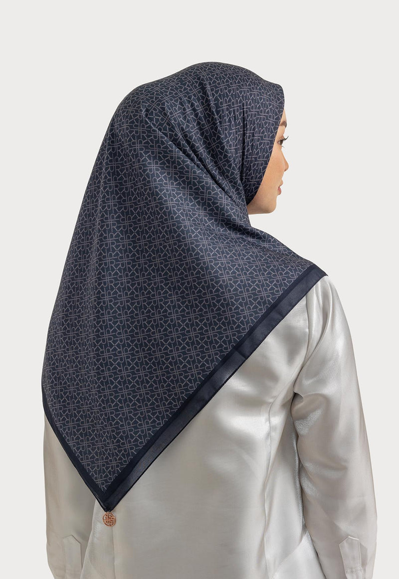 ZIYANA MONOGRAM SCARF