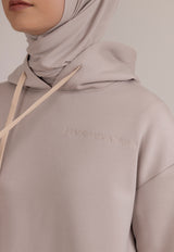 BOMBER HOODIE SAND