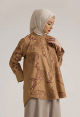 CORAL STITCH SHIRT HONEY MUSTARD