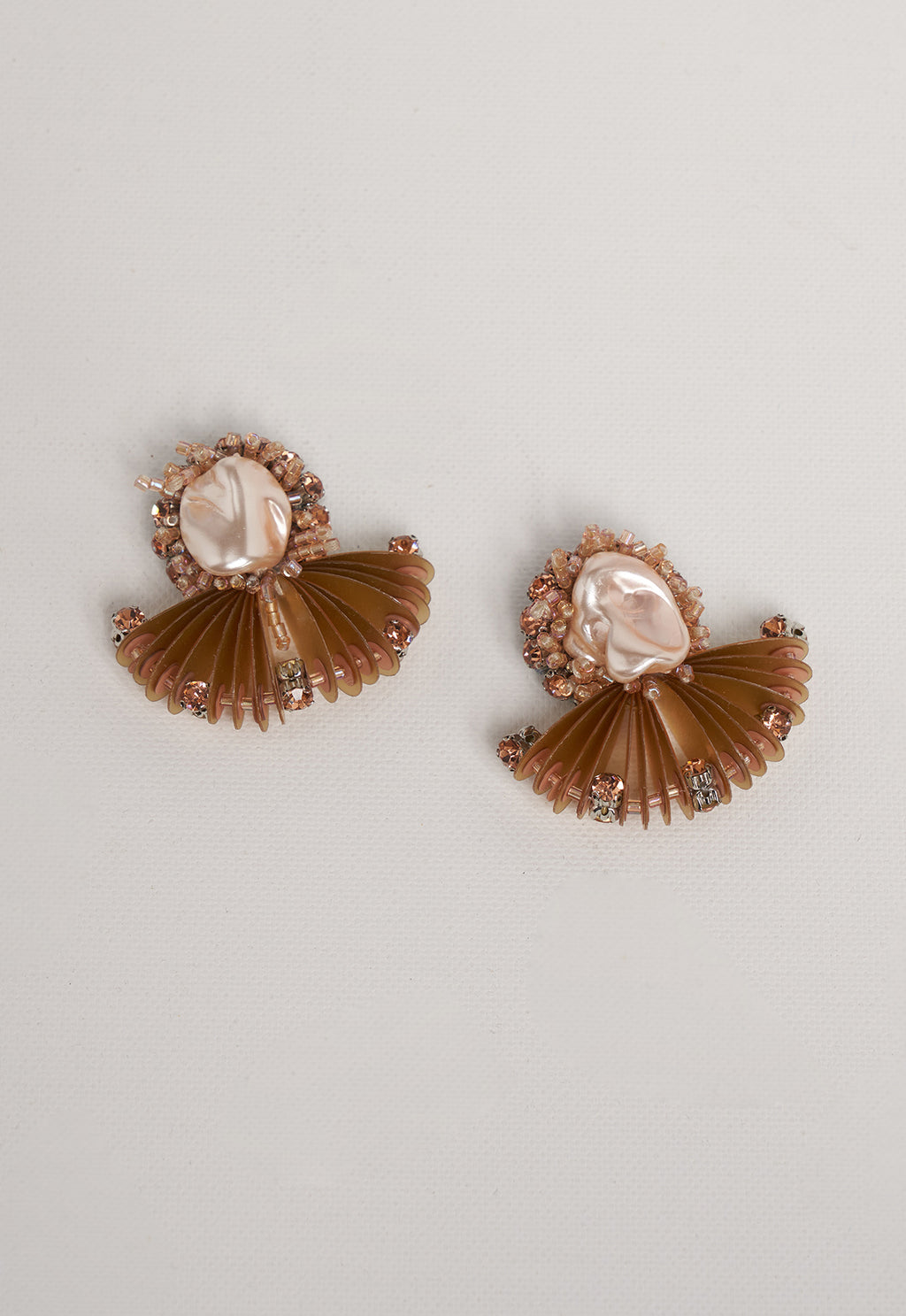 ROSE GOLD FAN BROOCH ROSE GOLD