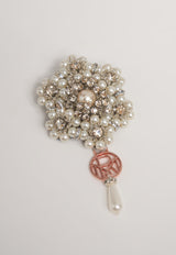 WHITE PEARLS BROOCH NATURAL WHITE
